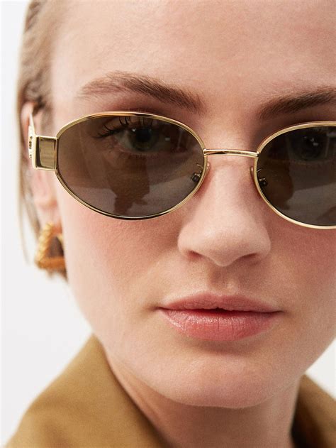 celine triomphe round sunglasses.